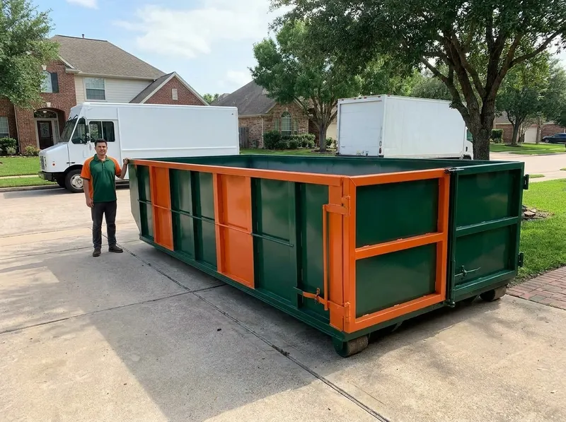 Concrete & Dirt Heavy Dumpster in Houston, TX