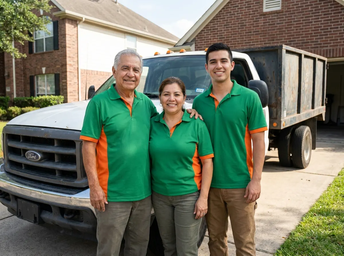 Pine Grove Dumpster Rental dumpster team in Houston, TX