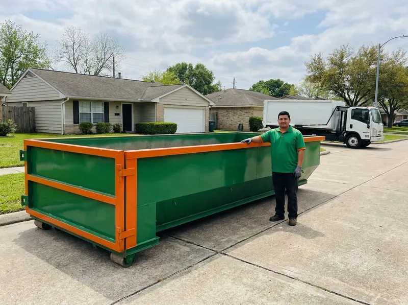 Residential Cleanout Dumpster in Houston, TX